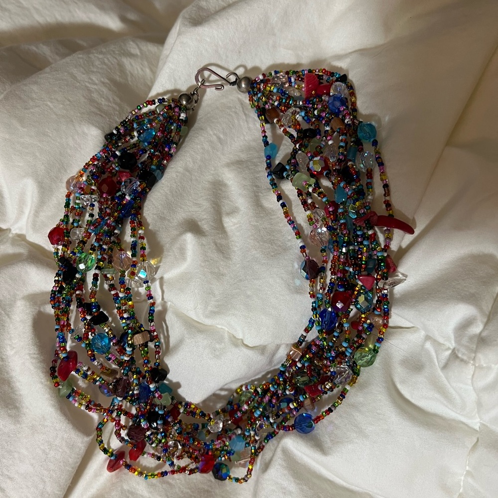 Multicolored necklace.